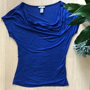 H&M Blue cowl neck tshirt